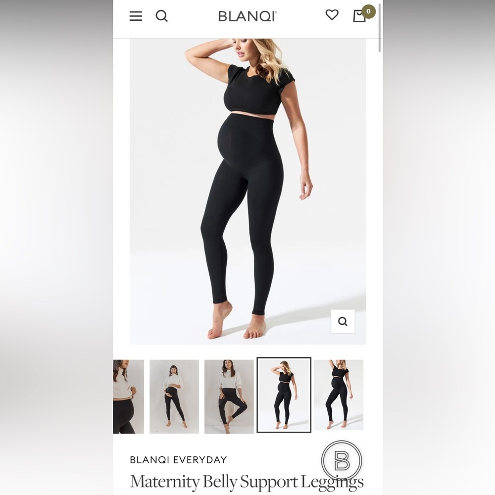 BLANQI Maternity Belly Support Leggings